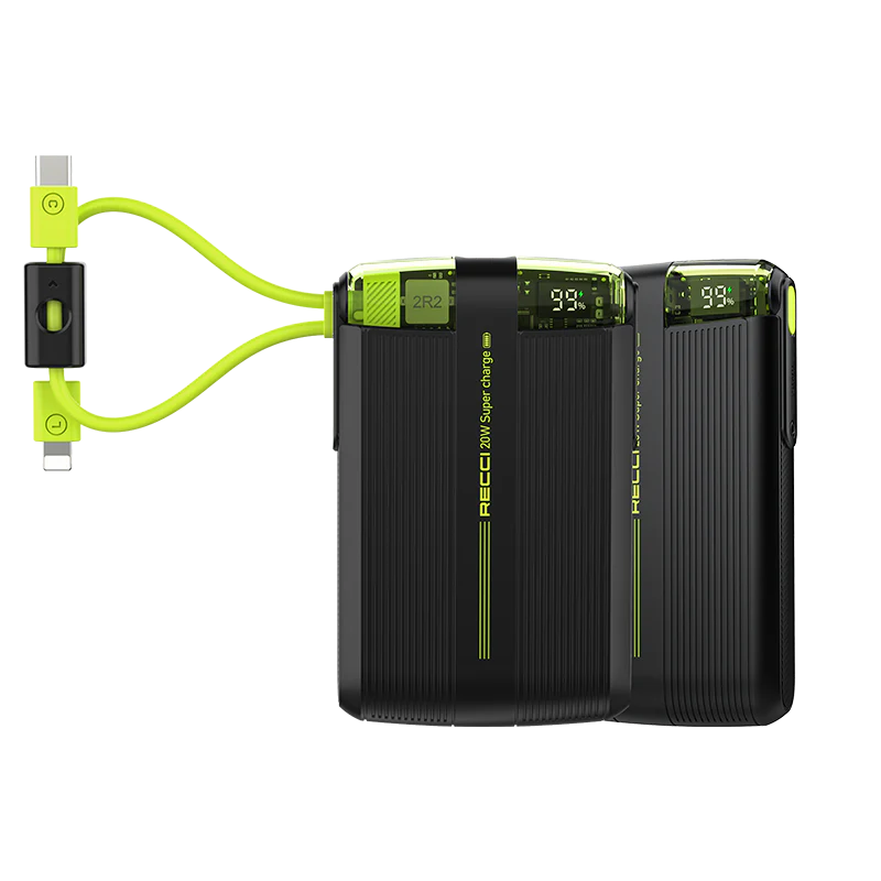 پاوربانک رسی مدل RPB-P13 20W ظرفیت 10000 میلی آمپر ساعت