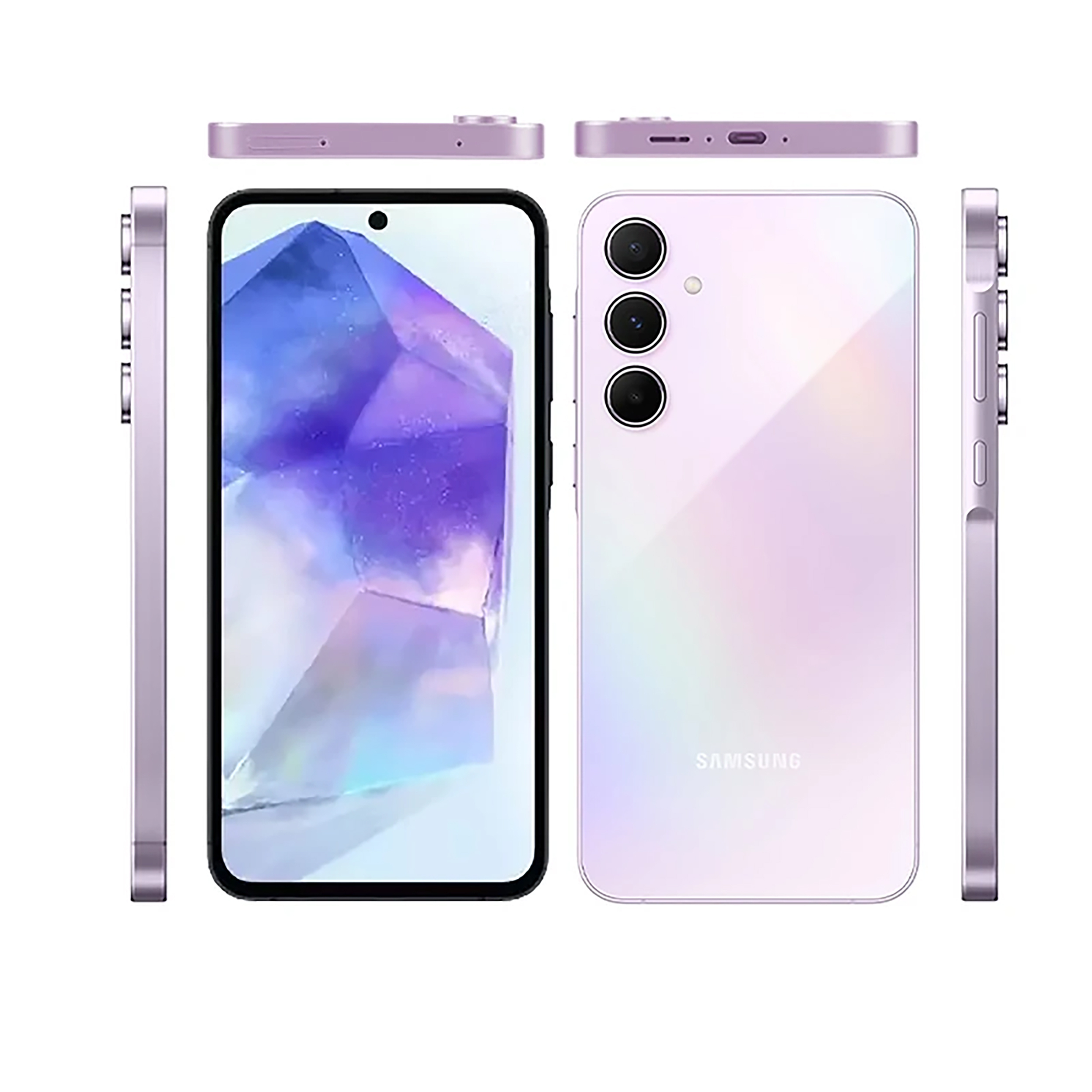 گوشی موبایل سامسونگ مدل Galaxy A55 دو سیم کارت ظرفیت 128 گیگابایت و رم 8 گیگابایت - ویتنام - به همراه شارژ 25 وات سامسونگ