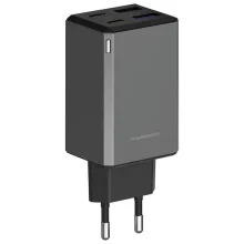 آداپتور شارژ چند پورتی 65W پاورولوژی Powerology 65W GaN Multi-Port Adapter PWCUQC064