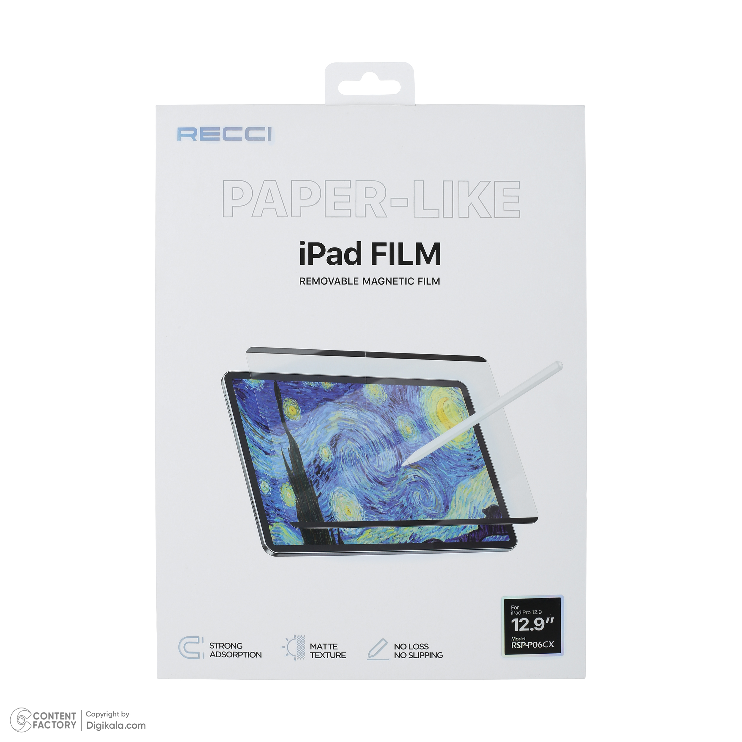محافظ صفحه نمایش رسی مدل RSP-P06CX مناسب برای تبلت اپل iPad Pro 12.9